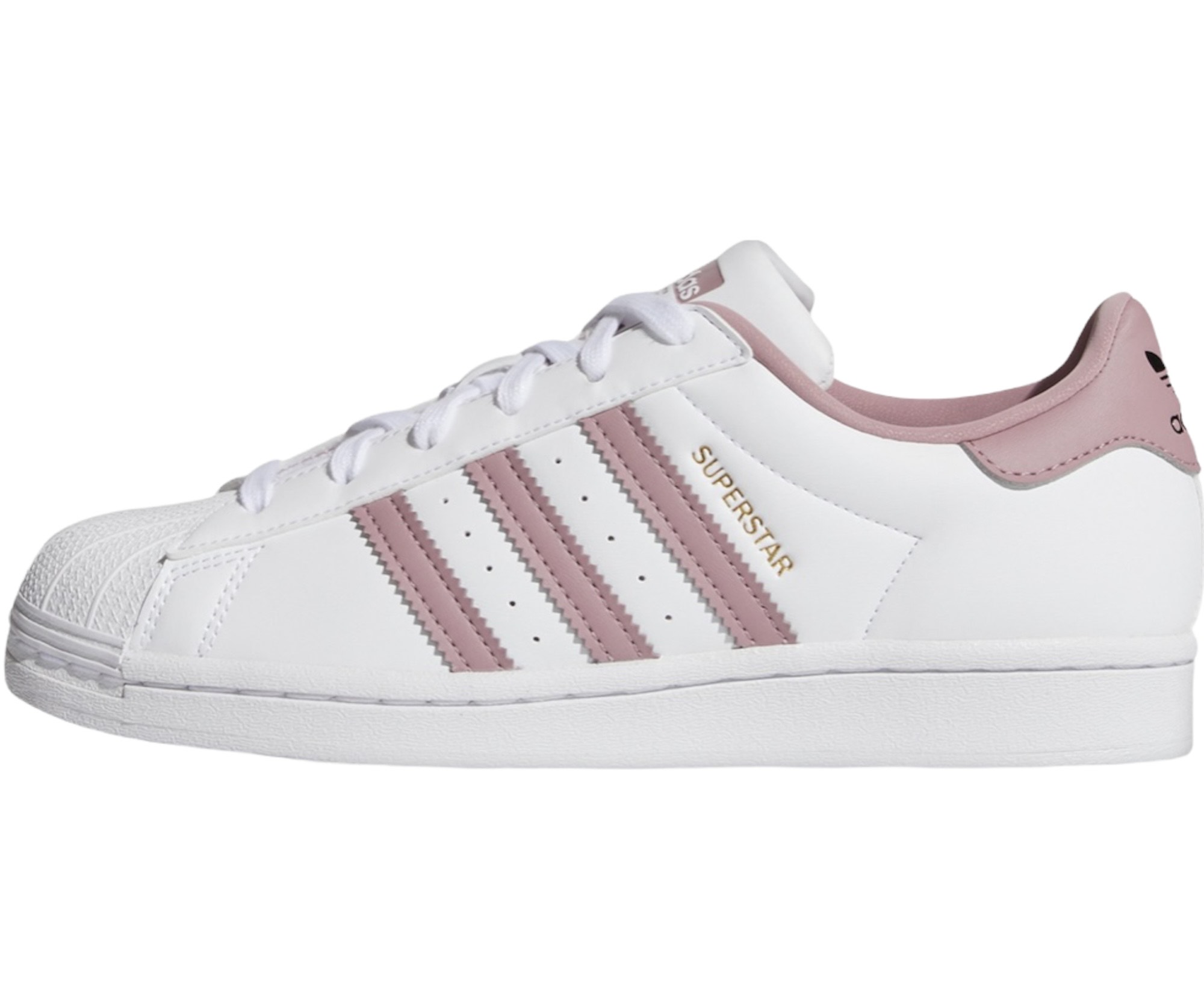 Tenis Adidas Superstar Concha blanco con lila