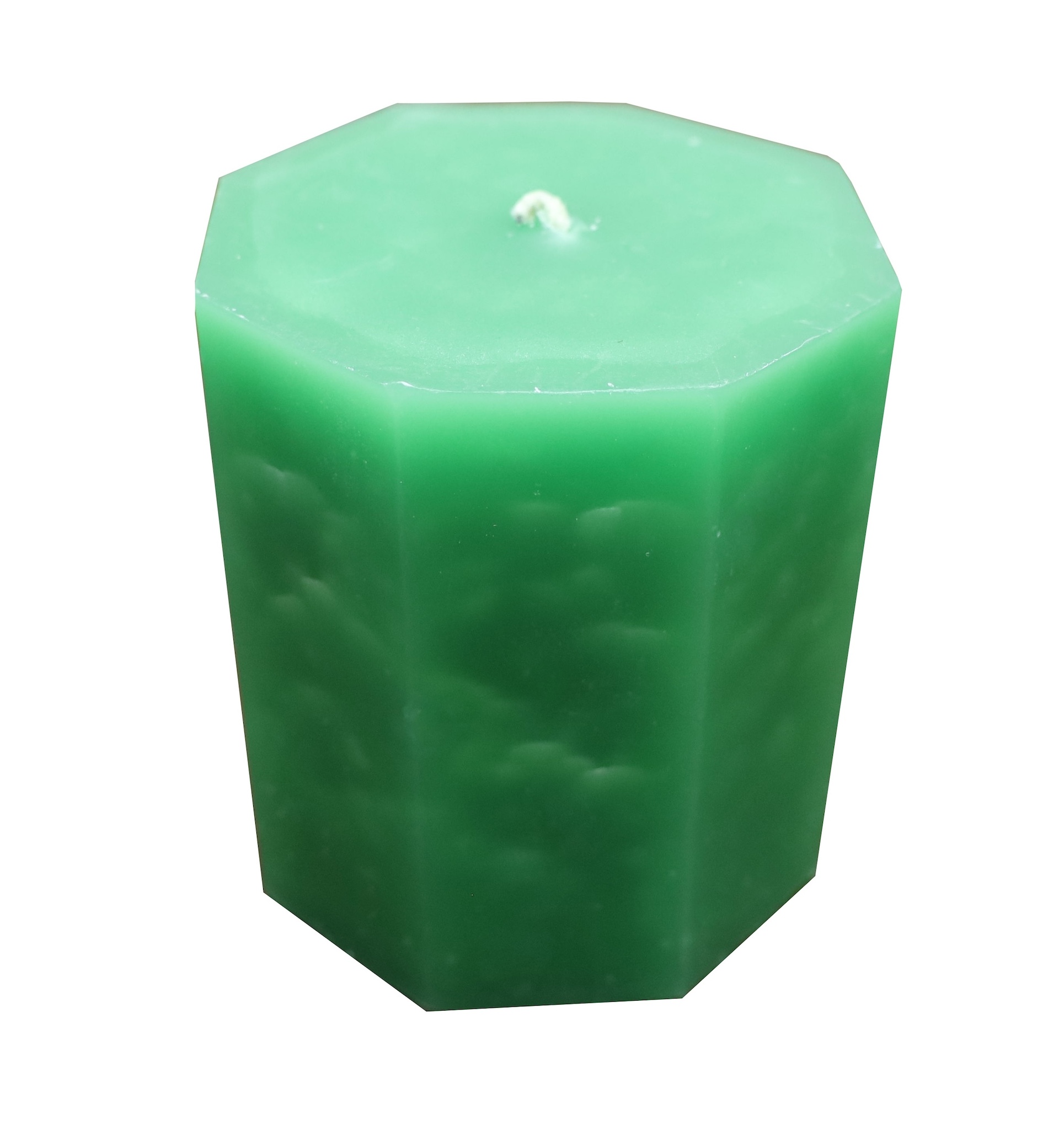 Vela Energética color Verde, Equilibrio y Conexión, Con Base de Acero, El Bazar Store