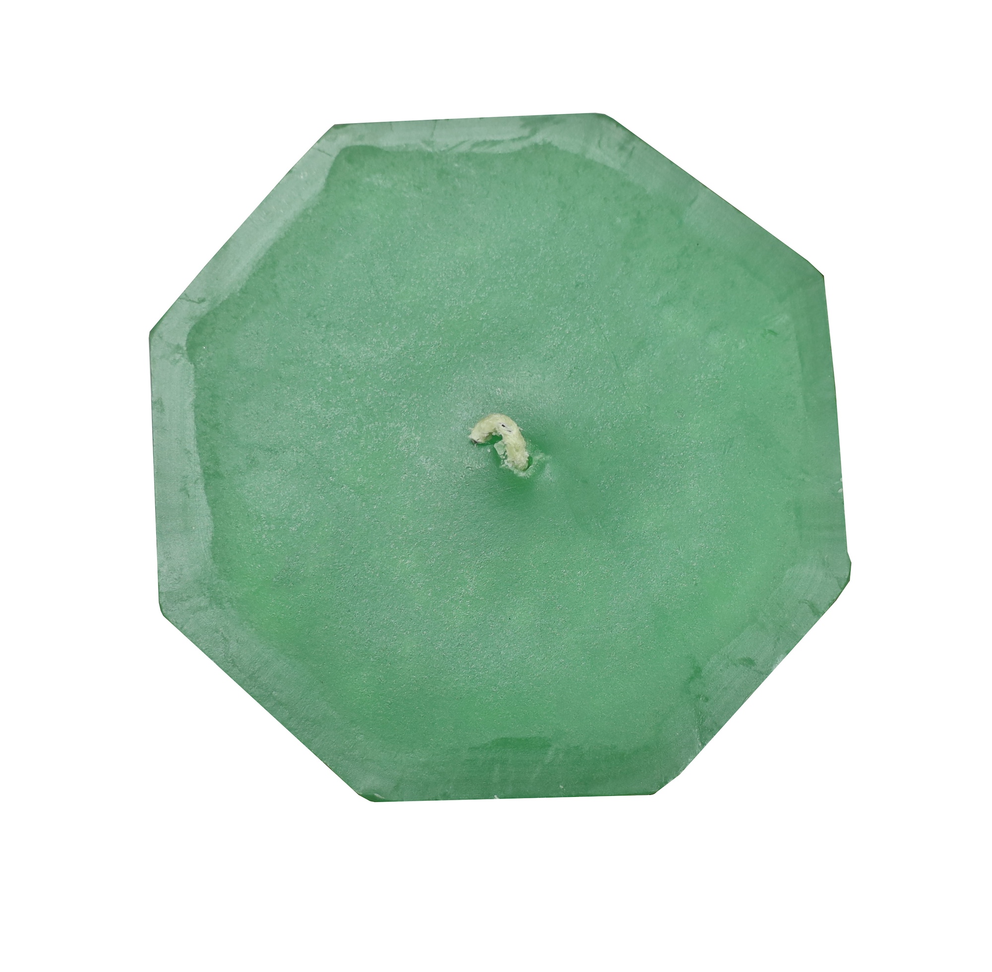 Vela Energética color Verde, Equilibrio y Conexión, Con Base de Acero, El Bazar Store