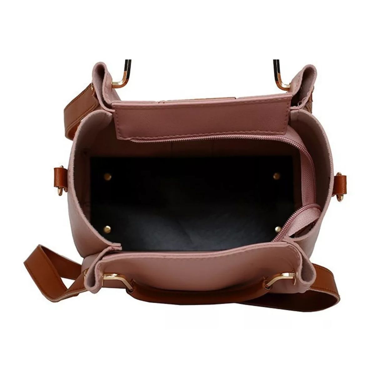 Set de 4 bolsas de Ecocuero color Rosa