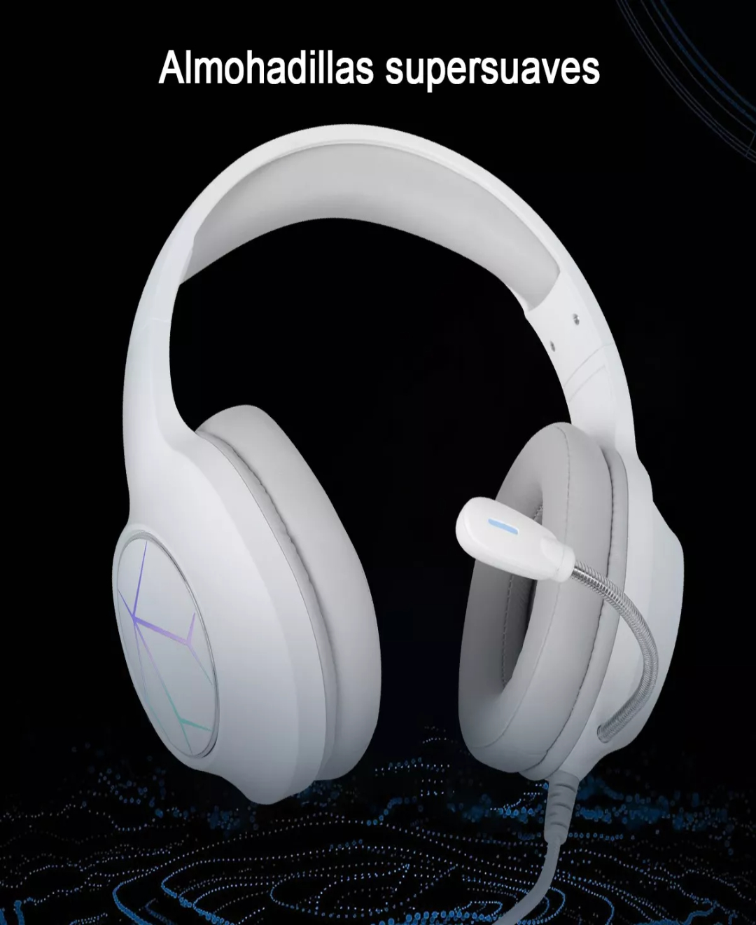 Audífonos Gamer Alámbricos Diadema Led Con Juegos Mic