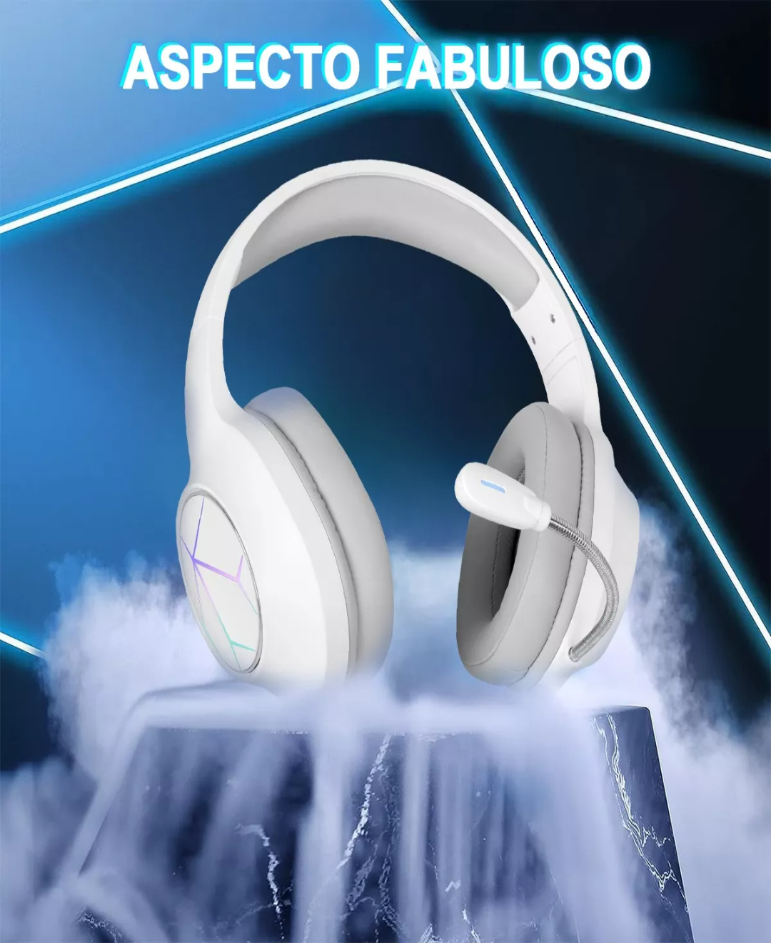 Audífonos Gamer Alámbricos Diadema Led Con Juegos Mic