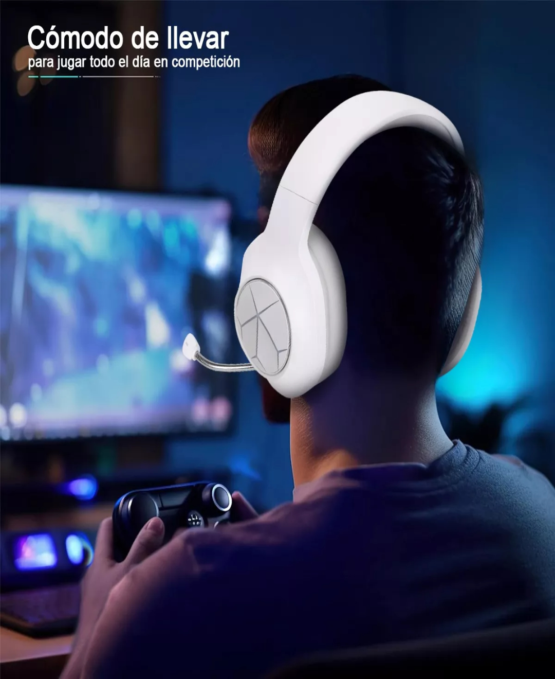 Audífonos Gamer Alámbricos Diadema Led Con Juegos Mic