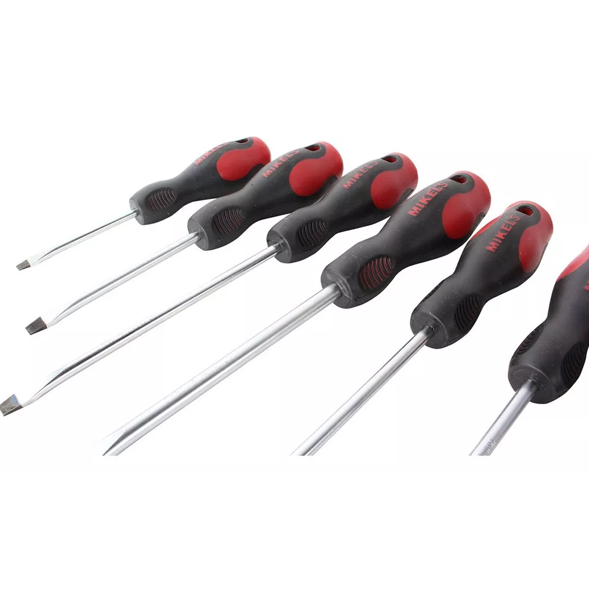 Juego 9 Piezas Desarmadores Mango Bimaterial MIKELS