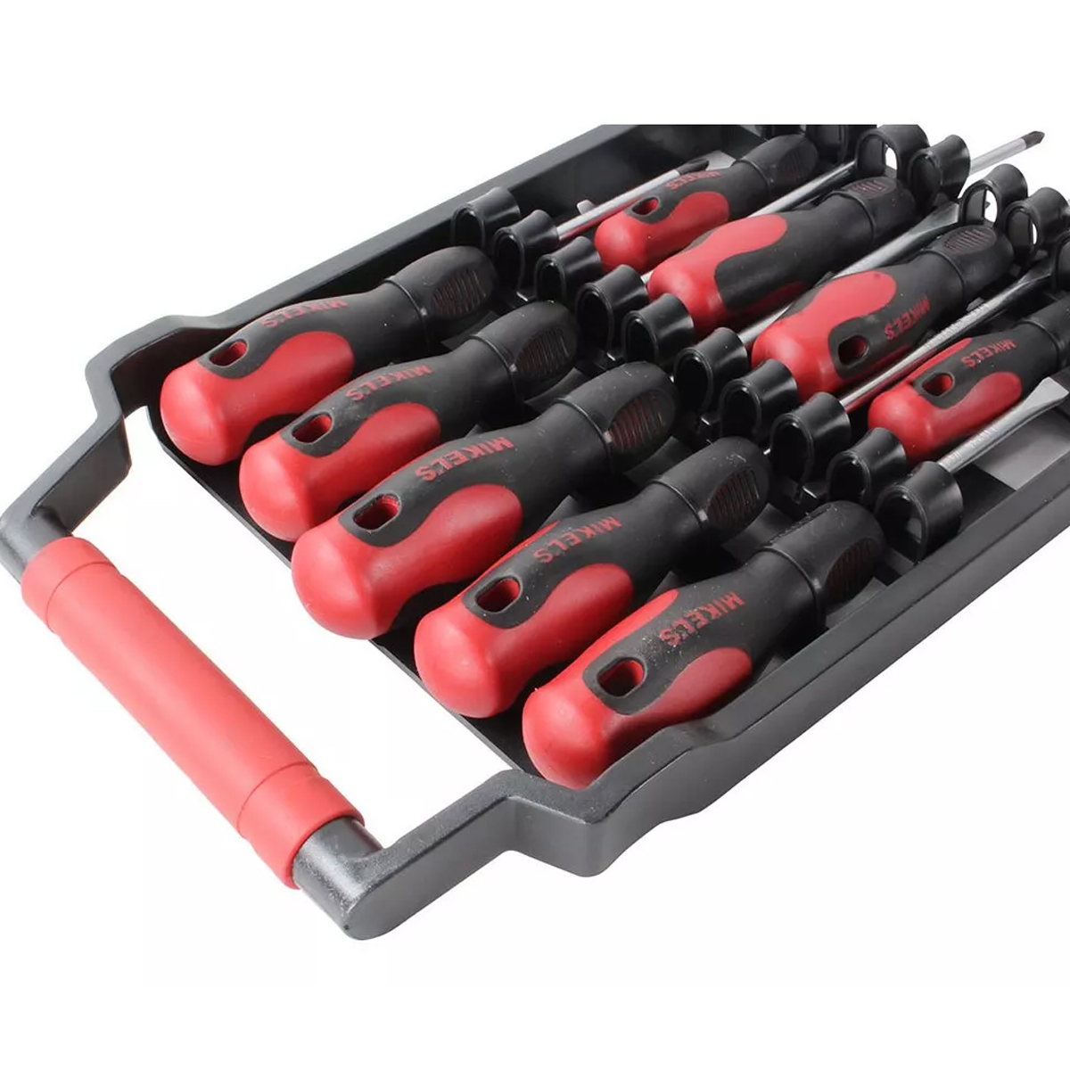 Juego 9 Piezas Desarmadores Mango Bimaterial MIKELS