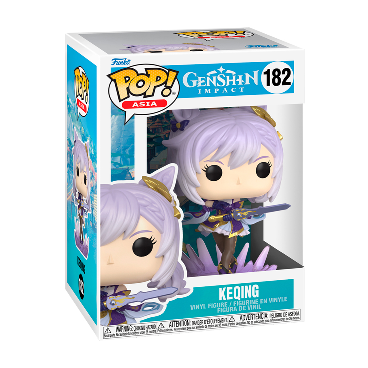 Funko Pop Keqing #182 Genshin Impact Videojuego Figura Original