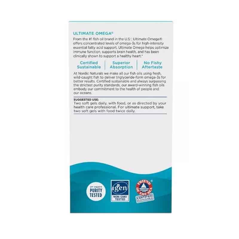 Ultimate Omega 3 12880mg Nordic Naturals 60 capsulas + Epa + Dha 