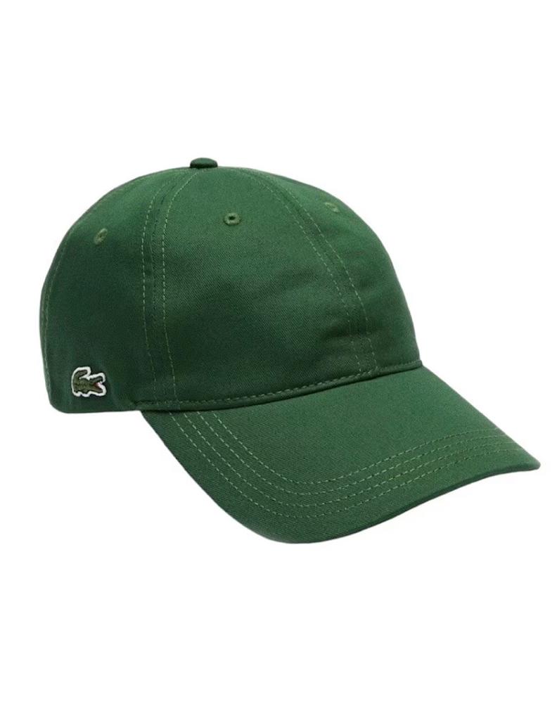 GORRA LACOSTE VERDE CON CAFÉ
