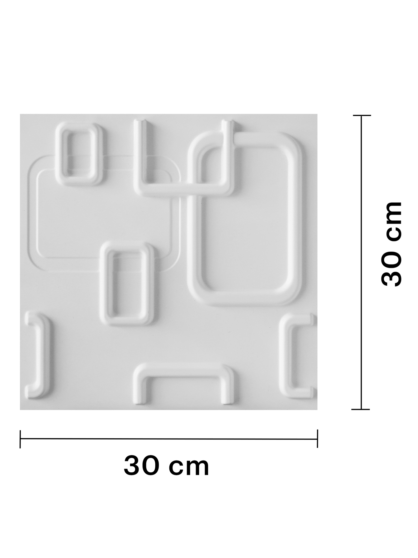 Panel Decorativo de Pared 3D, set 12 Piezas Diseño Cuadros 30x30