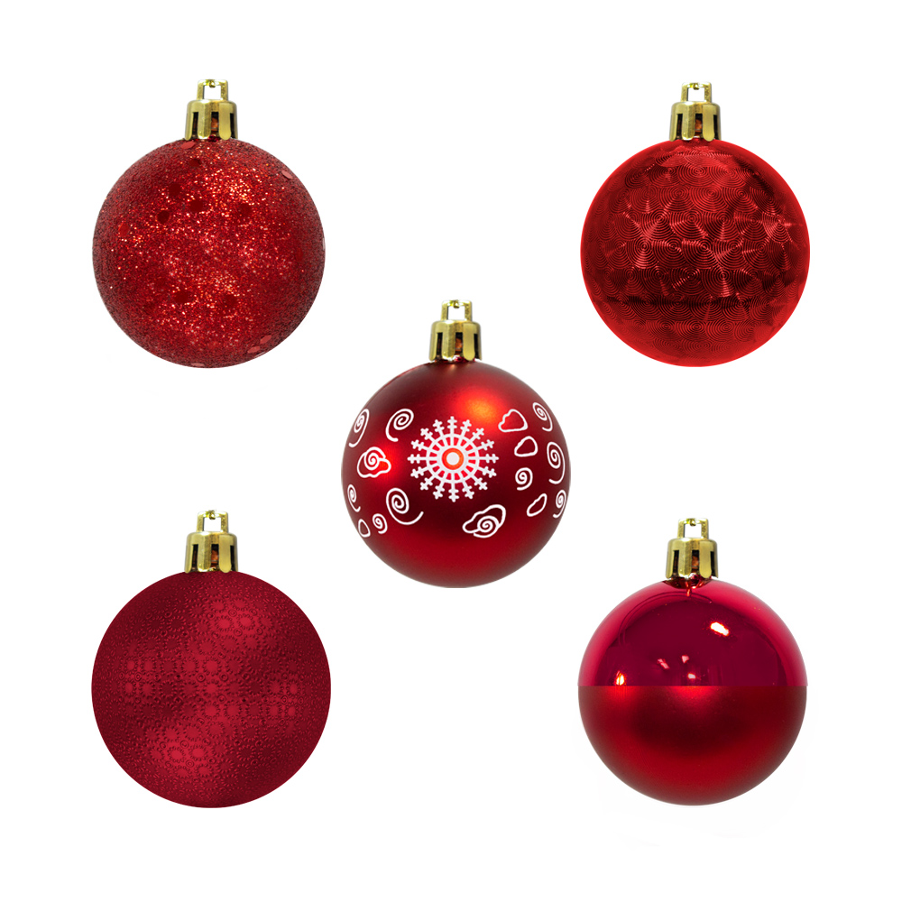 Esferas Navideñas De plástico 30 Piezas 7 Cm Decoración Colgante