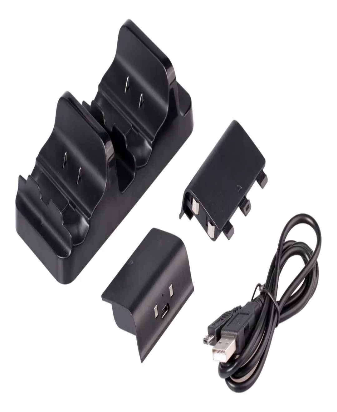 Carga Y Juega Base Cargadora Doble Para Controles Xbox