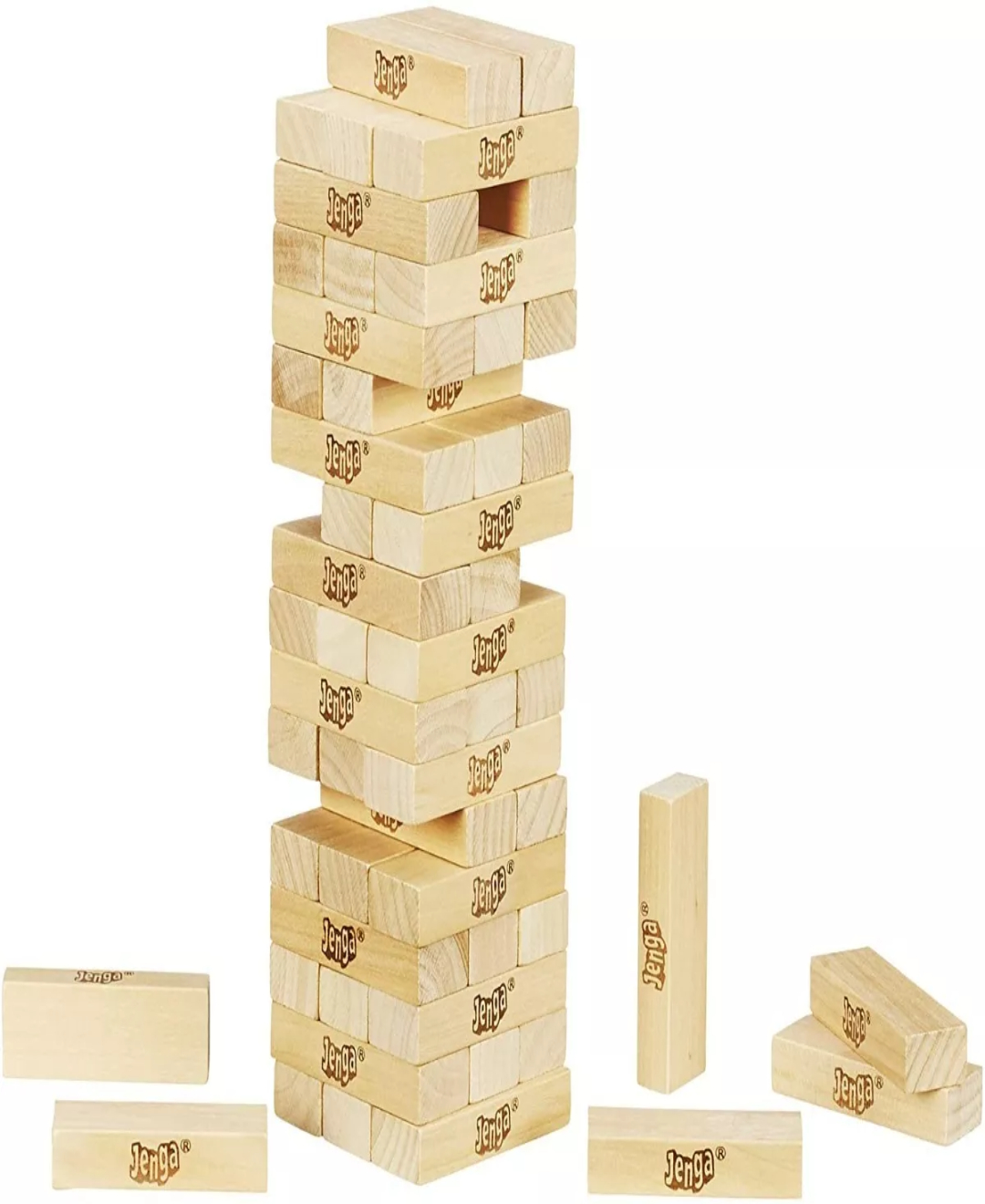 Juego De Jenga Clásico De Bloques De Madera