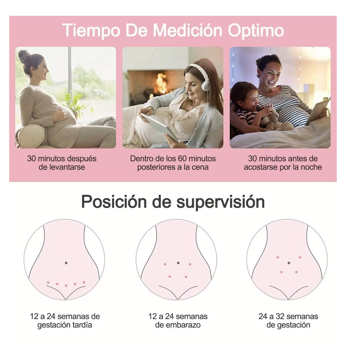 Detector Doppler De Frecuencia Cardíaca Fetal, Portátil