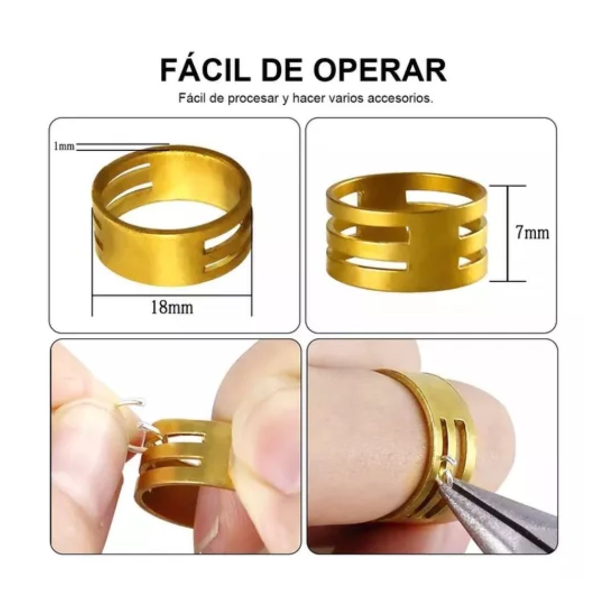 Kit De Bisutería Para Hacer Aretes, Joyas, 712 Piezas Plata