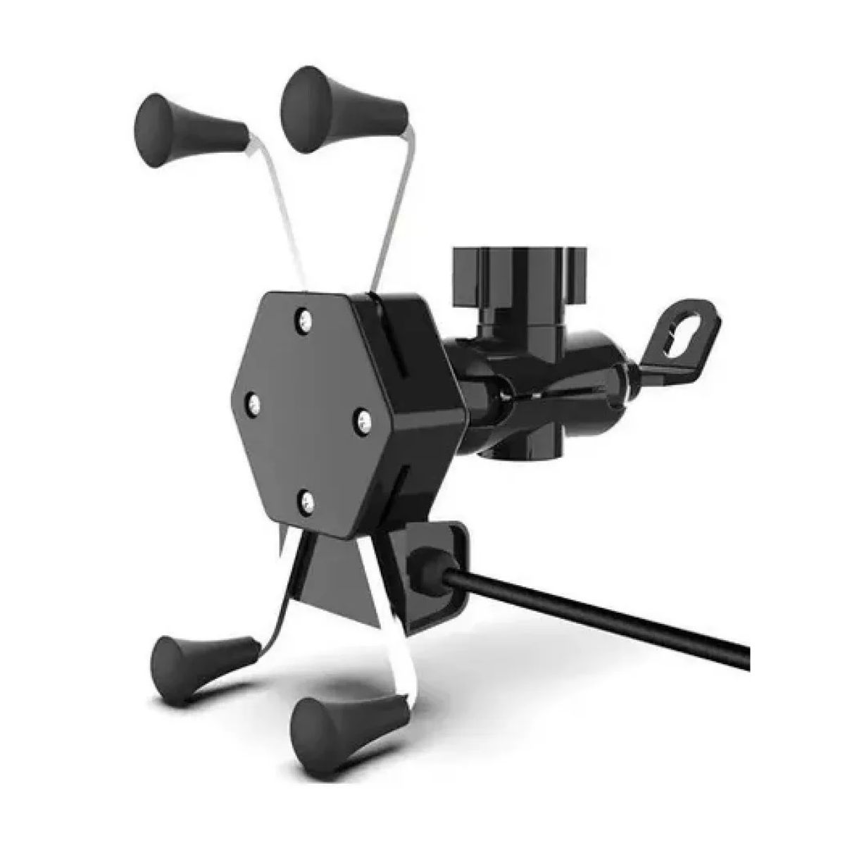 Base soporte para moto y cargador USB