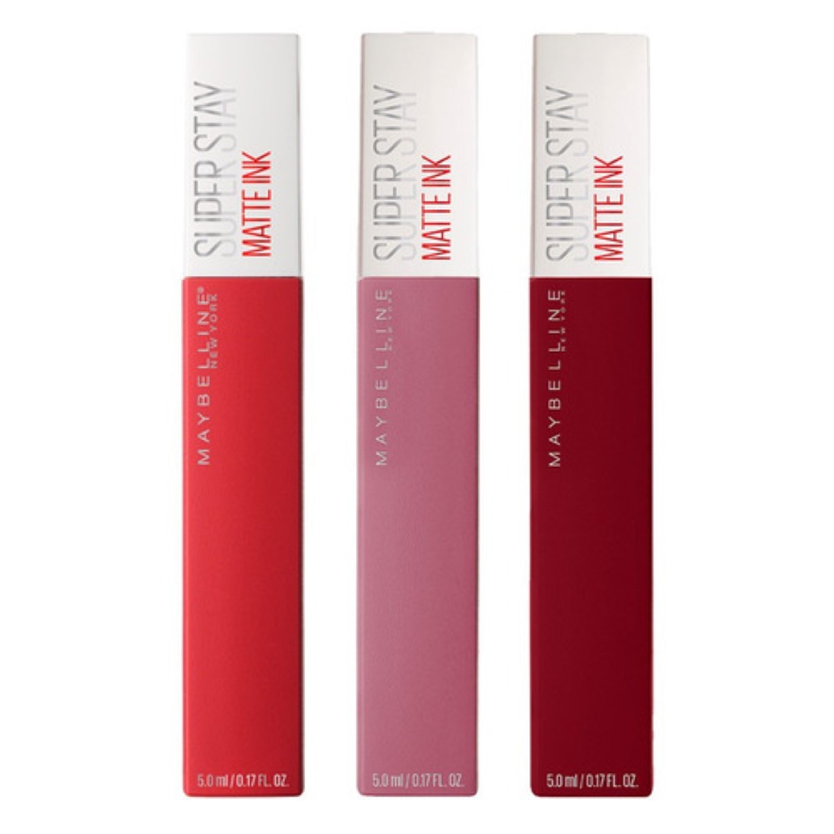 Kit 3 Labiales Maybelline 5 ml Acabado Mate Color Variado
