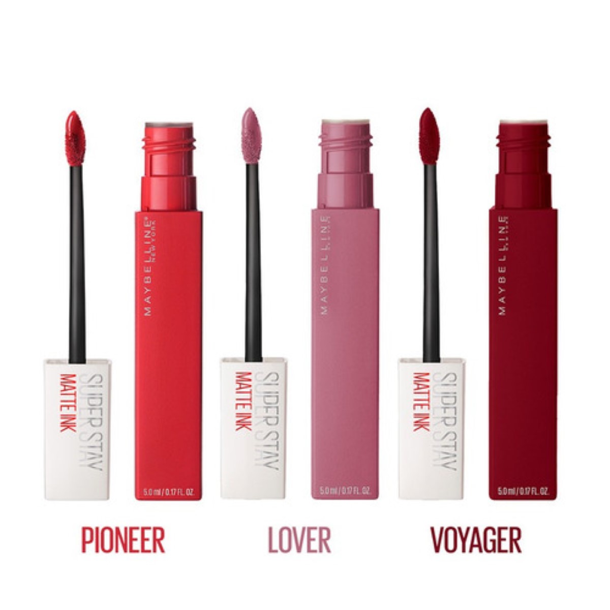 Kit 3 Labiales Maybelline 5 ml Acabado Mate Color Variado