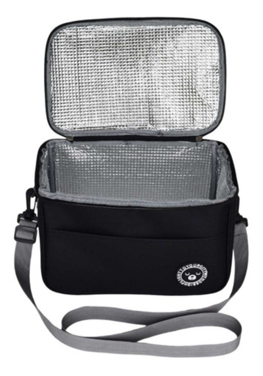 Bolsa Lonchera Térmica Para Trabajo Escolares Hombre Y Mujer Negro