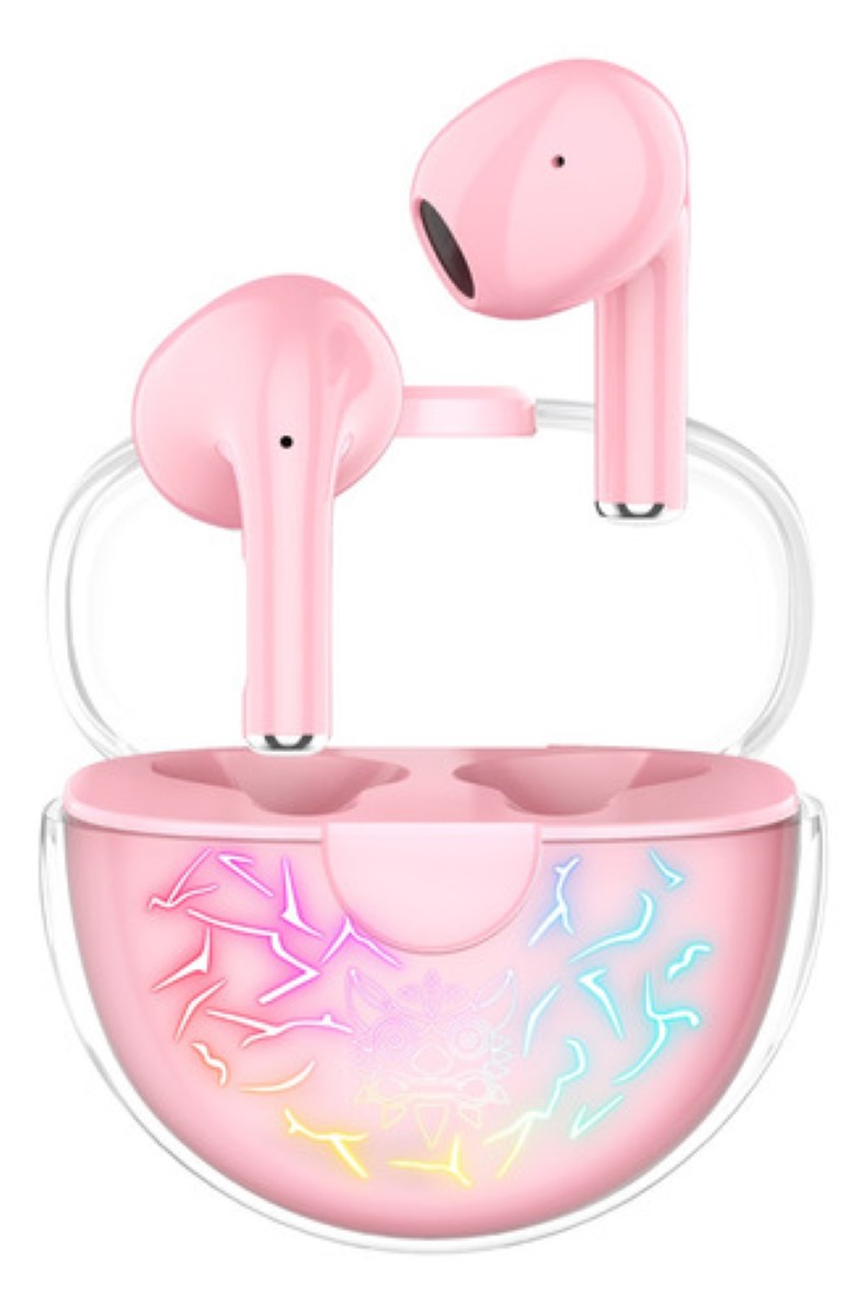 Audífonos Inalambricos Bluetooth Cancelacion De Ruido Color Rosa
