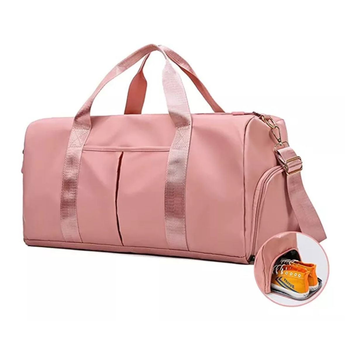 Bolso de viaje maleta para deportes Rosa