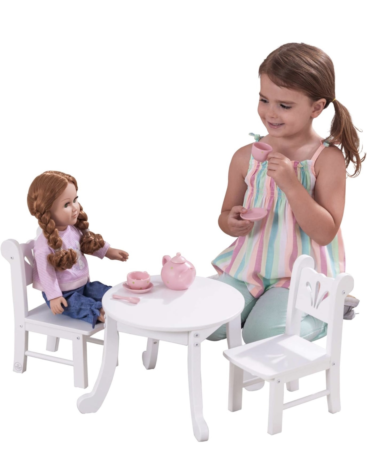 Mesa Y Sillas Para Muñeca Kidkraft Littile Doll