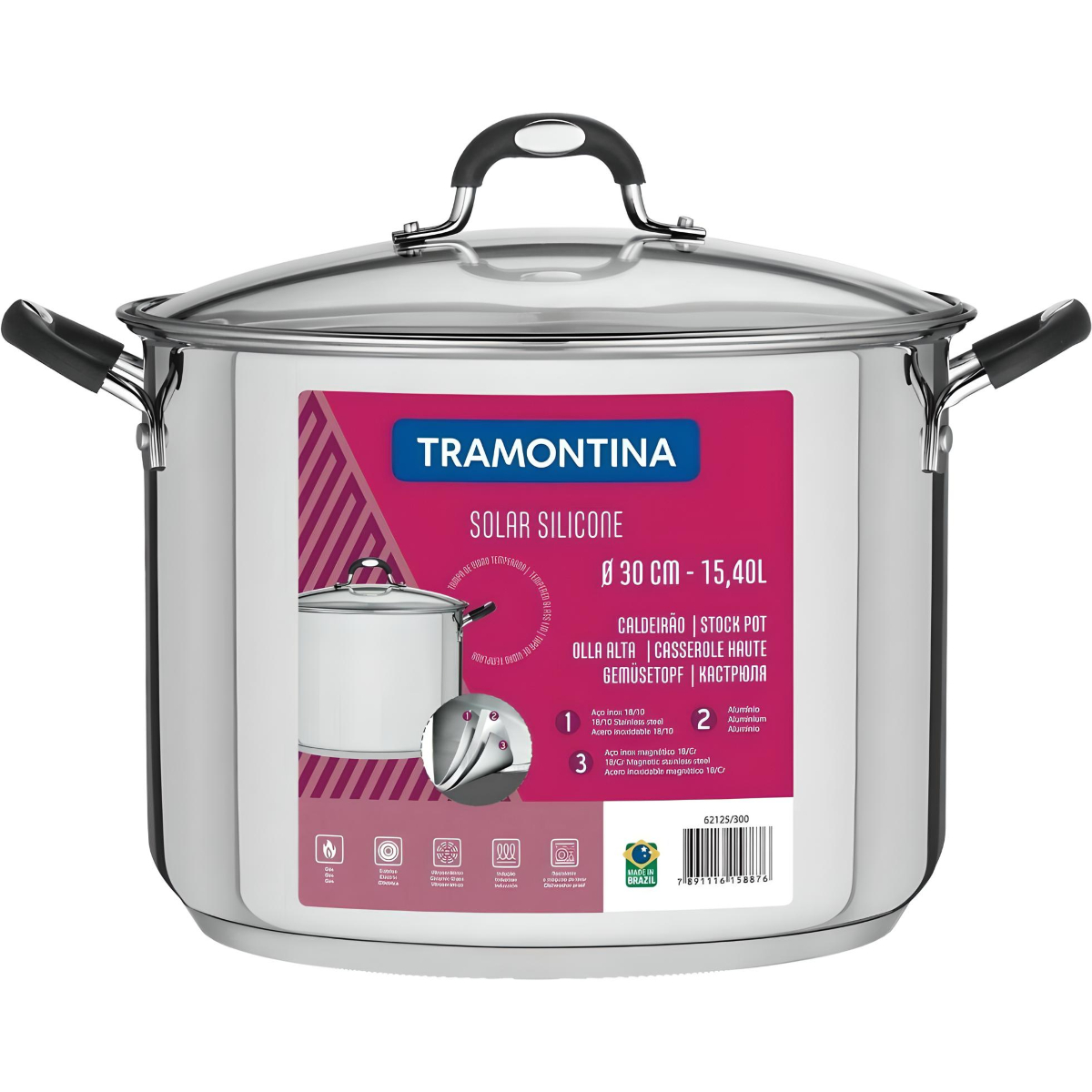 Olla Alta Tramontina 15.4 l