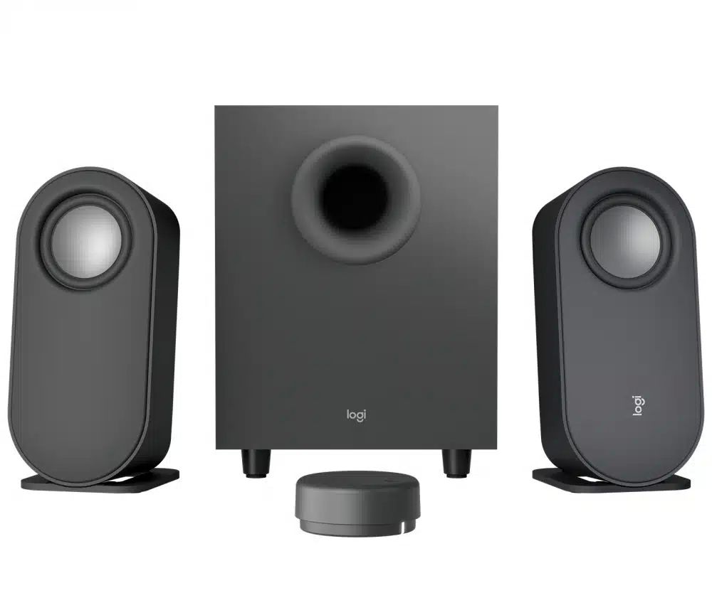 Bocinas Bluetooth Logitech Z407 Subwoofer, Sonido inmersivo, Audio Premium, Altavoces USB - Negro