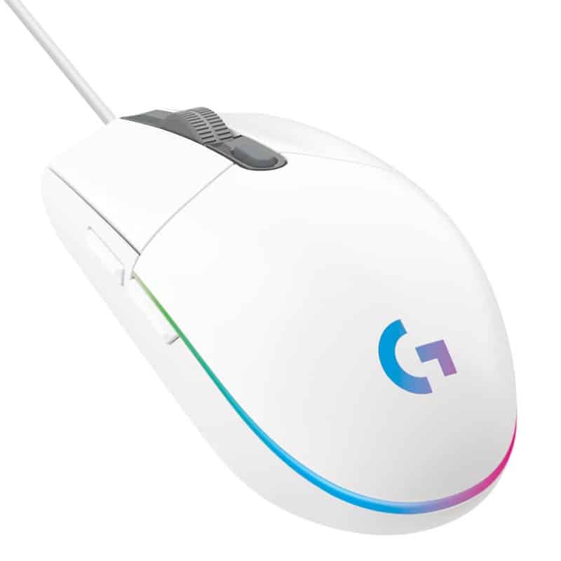 Mouse Gaming Logitech G203 LIGHTSYNC, 8,000 DPI, Ultra-ligero - Blanco