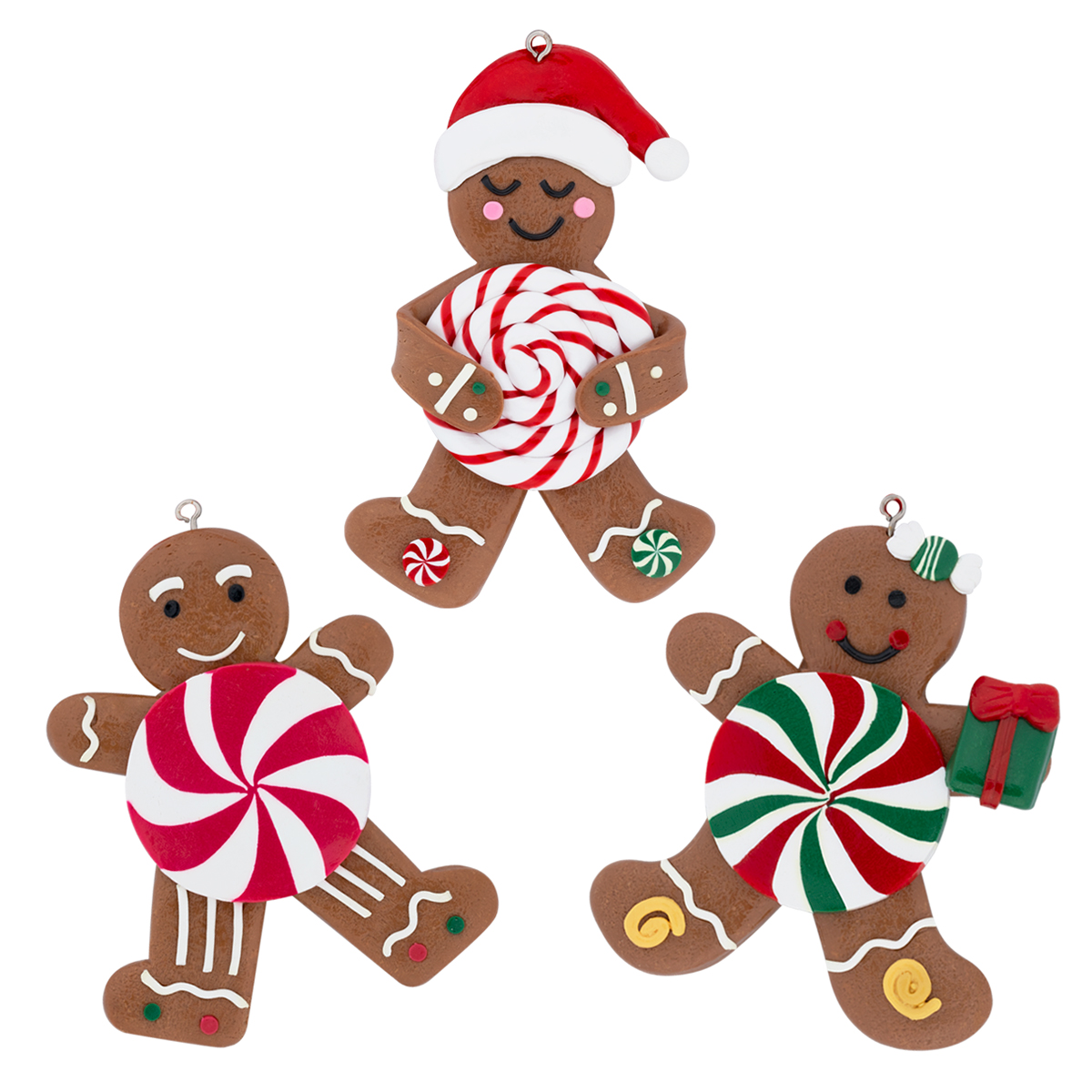 Decoración Navideña con Adornos para Árbol de Navidad (Jengibre) ESQUIMAL.