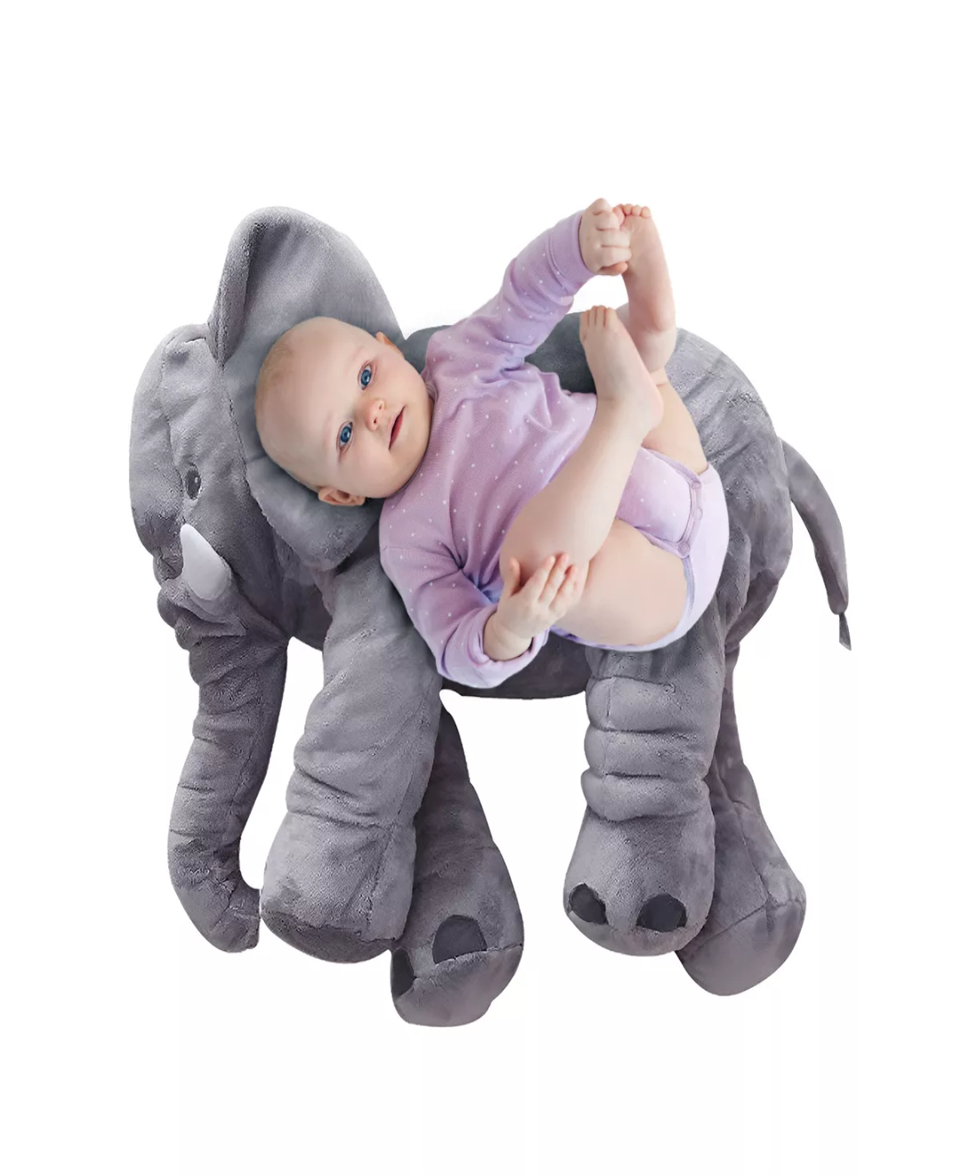 Peluche Grande Elefante Almohada Juguete Niños Y Bebes 60cm