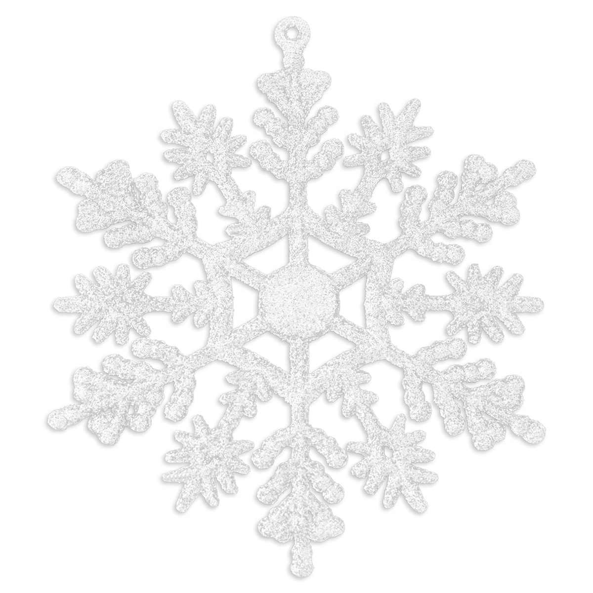 Decoración Navideña con Adornos para Árbol de Navidad (Copo Blanco) ESQUIMAL.