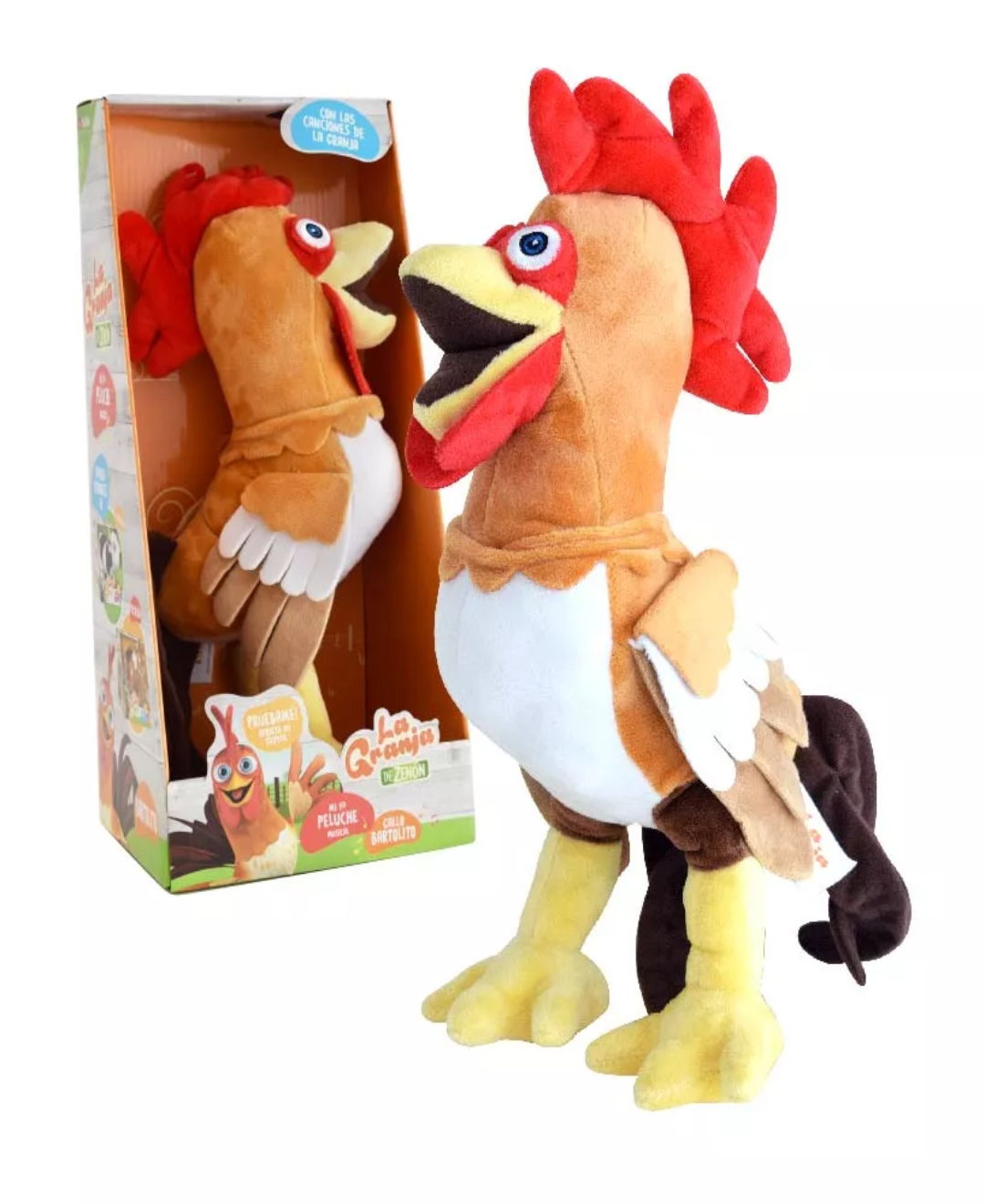 La Granja De Zenon Gallo Bartolito 8 In. Musical Plush Granja