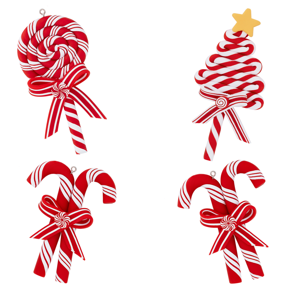 Adornos para Árbol de Navidad con Decoración Navideña (Caramelo) ESQUIMAL.