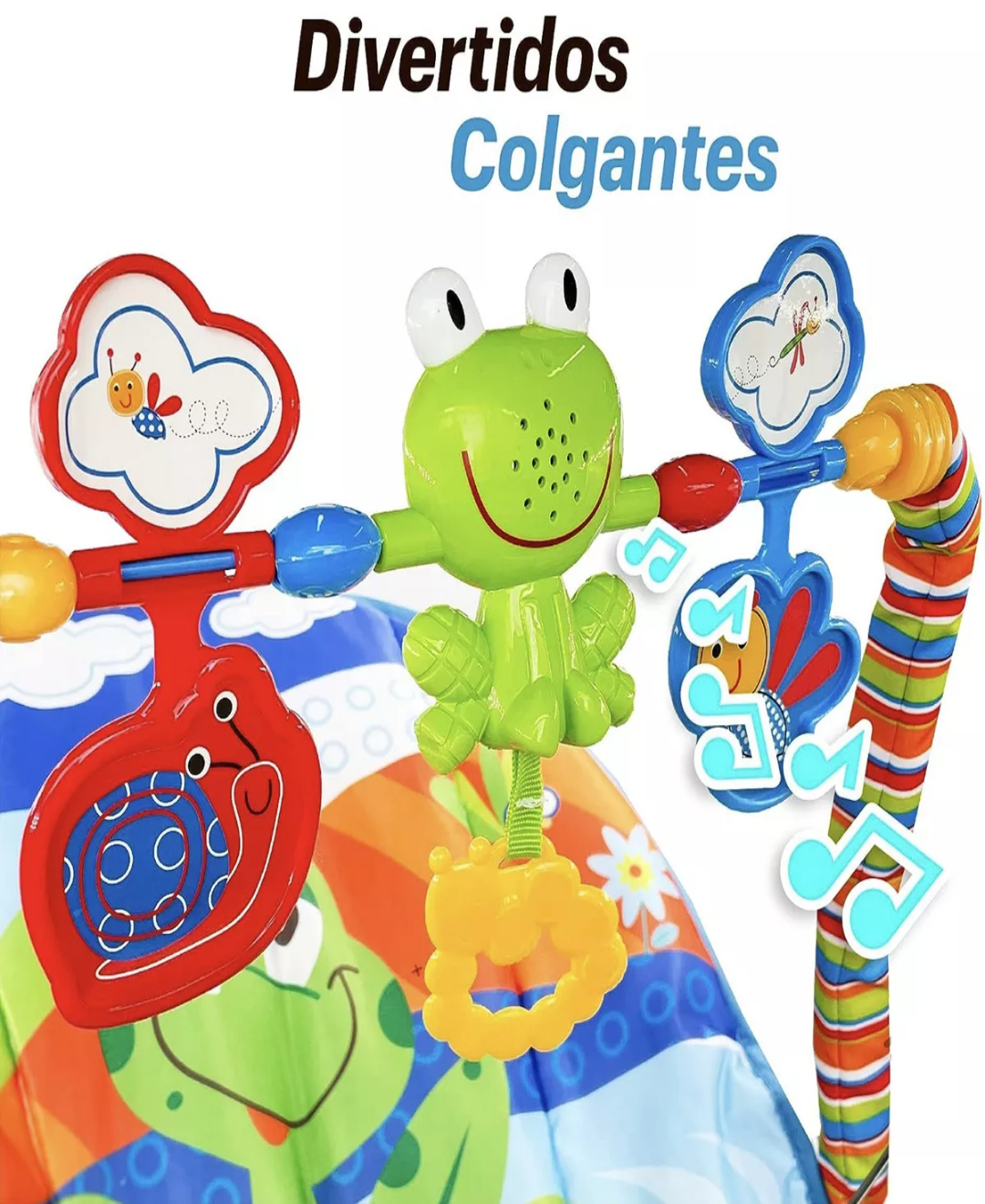 Silla mecedora para bebé Tiibaby Cartoon deluxe azul