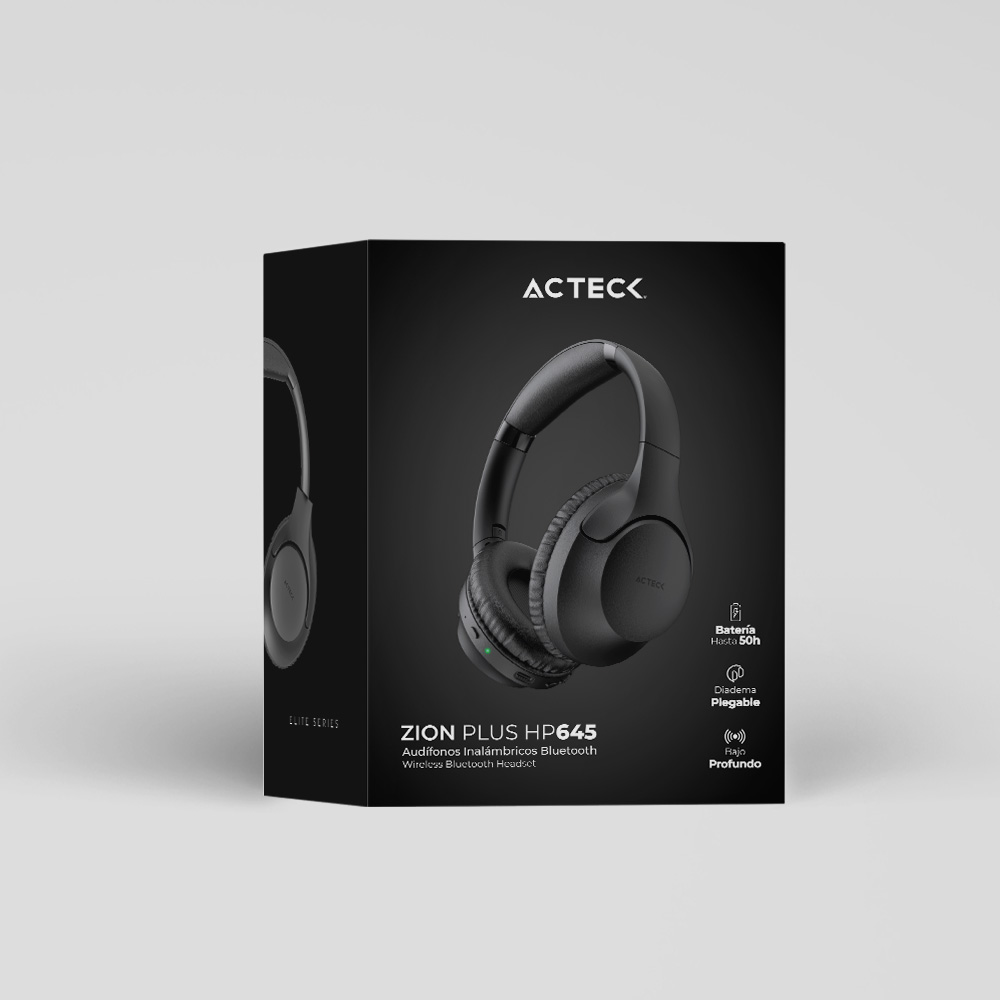 Audifonos Acteck  Zion Plus Hp645 Over Ear Inalambricos Bluetooth