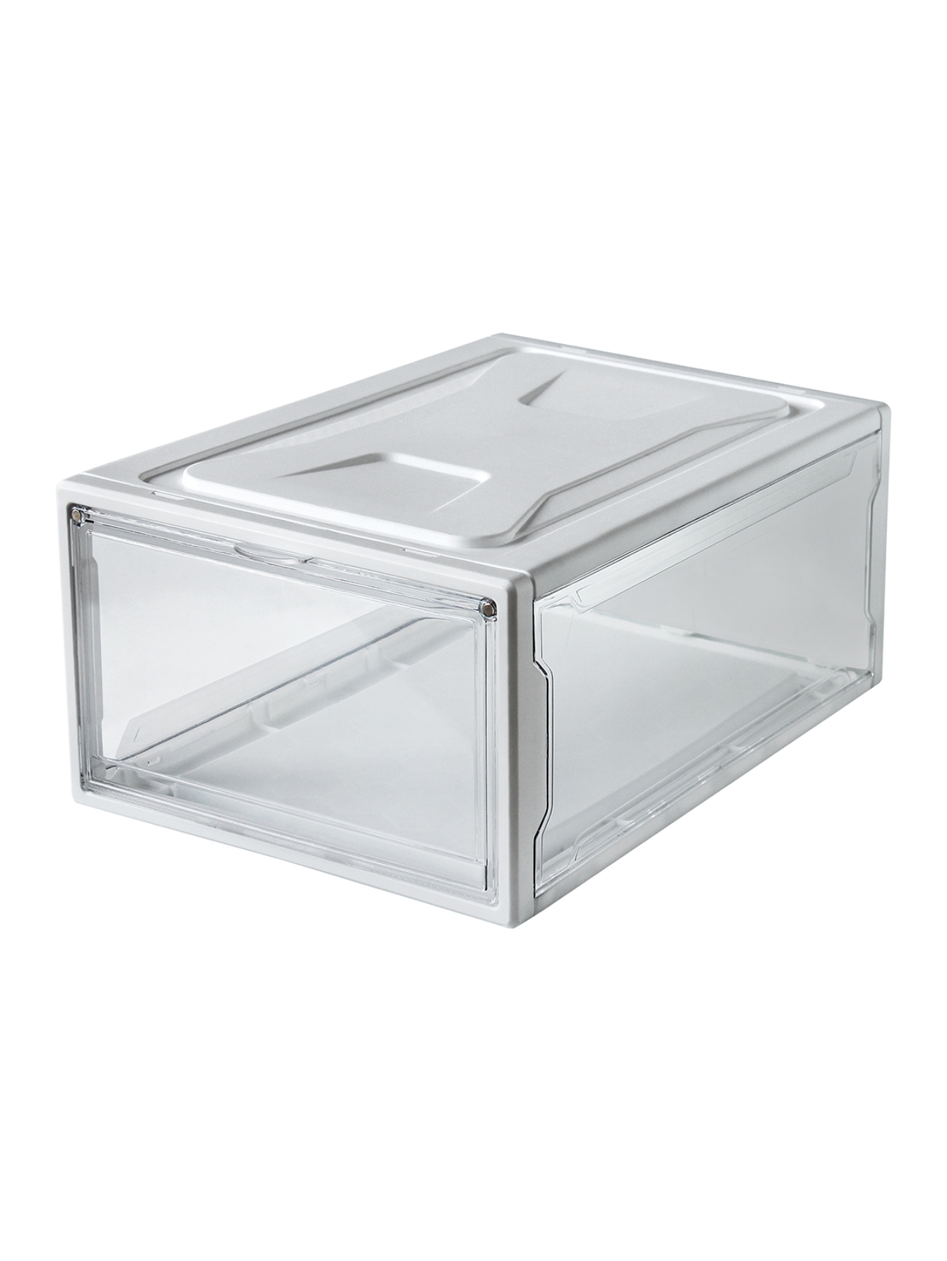 Ag Box Zapatera Apilable Wendy Set 4 Piezas Premium Small, Blanca