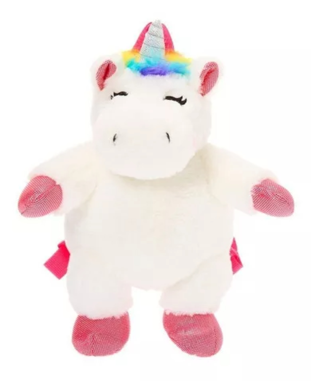 Peluche Mochila Unicornio 2 En 1 Arcoiris Tipo Kawaii