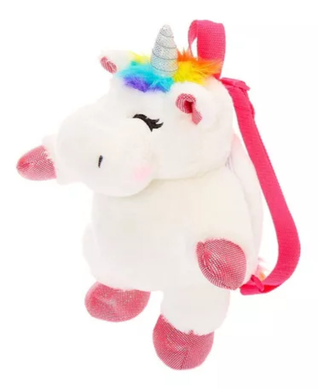 Peluche Mochila Unicornio 2 En 1 Arcoiris Tipo Kawaii
