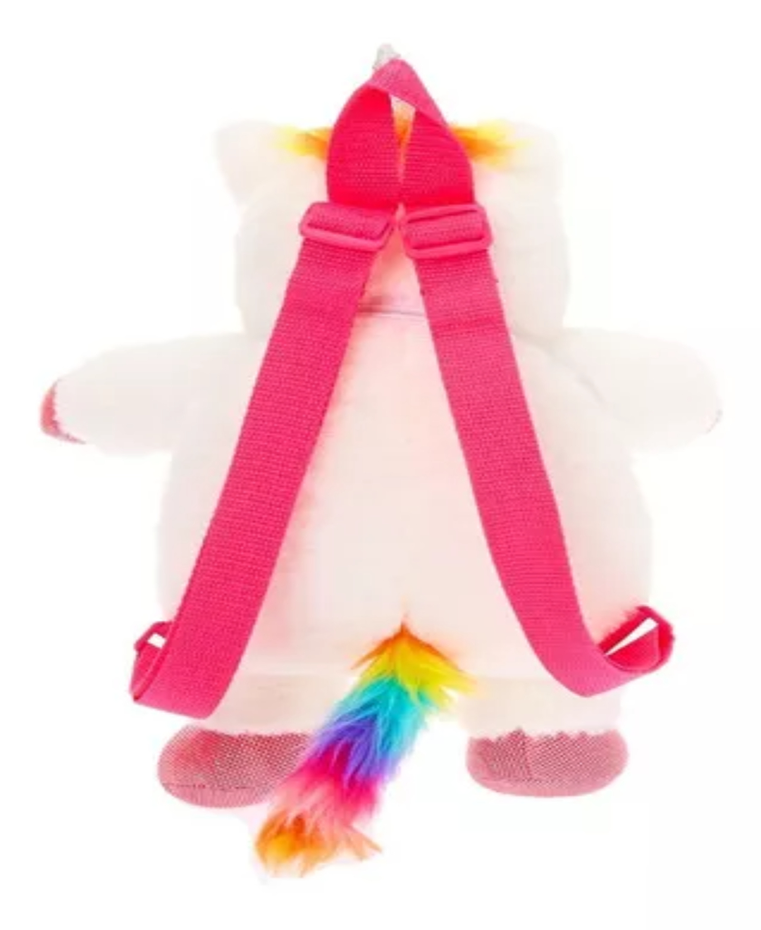 Peluche Mochila Unicornio 2 En 1 Arcoiris Tipo Kawaii