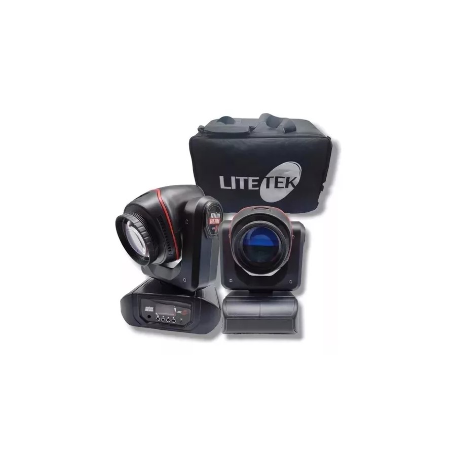 Cabezas Robóticas LITE TEK MINI BEAM 2 Cabezas+maleta 65 W