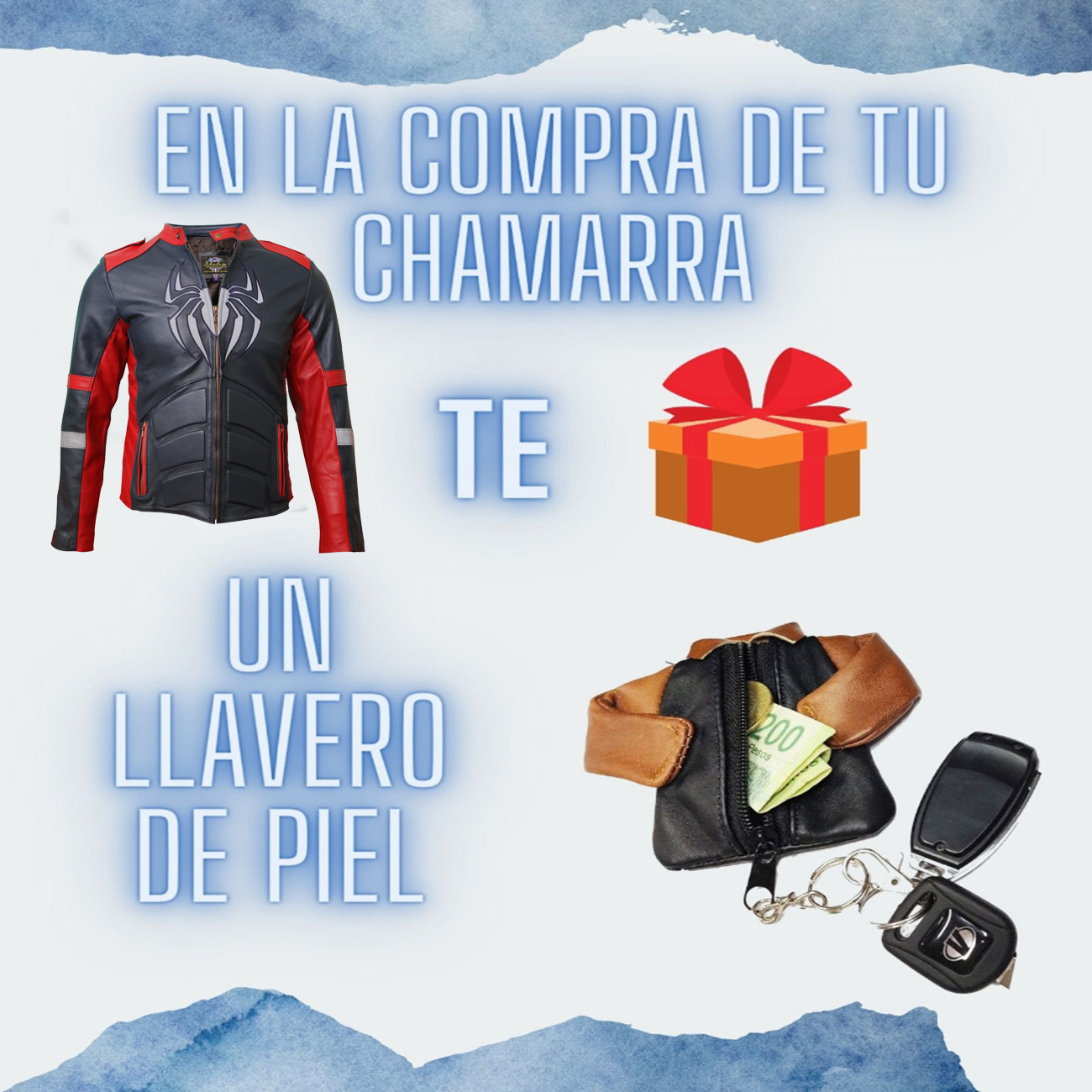 Chamarra de cuero Autentico Spiderman con reflejante caballero incluye regalo un llavero de piel 