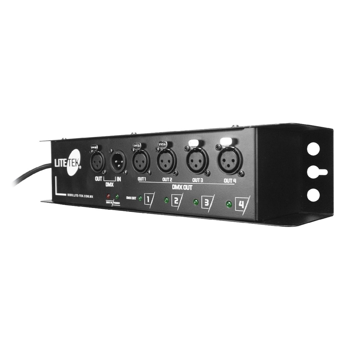 Splitter LITE TEK Dmx SPLITTER4 100-240v 50-60hz 30w