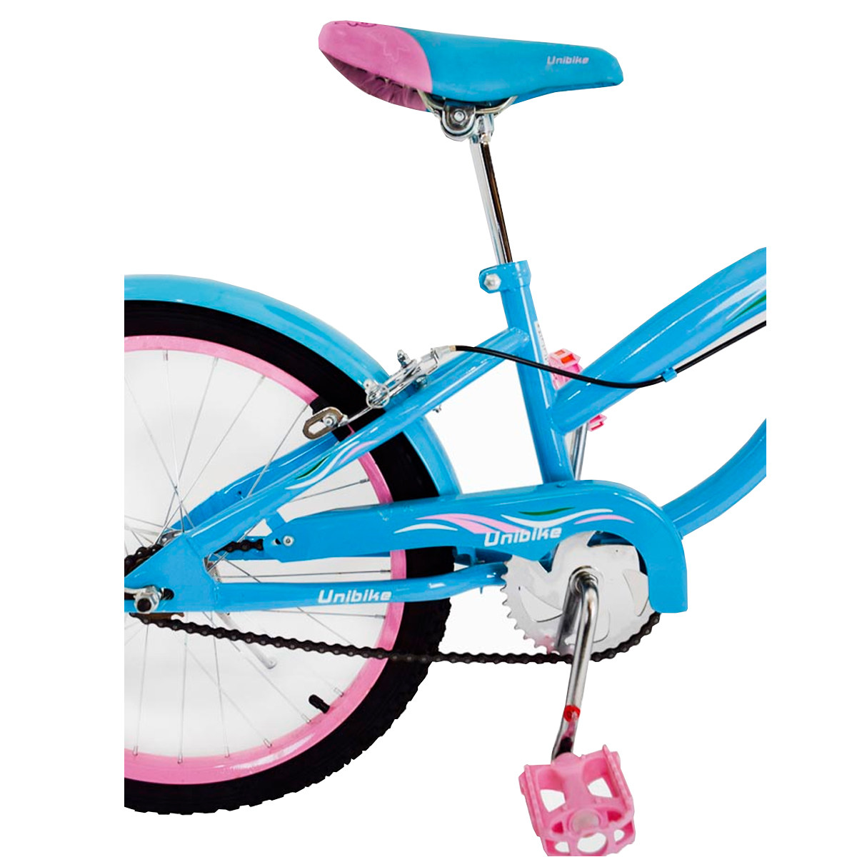 Bicicleta Unibike Babytek Llanta de Aire R20 Azul/Rosa