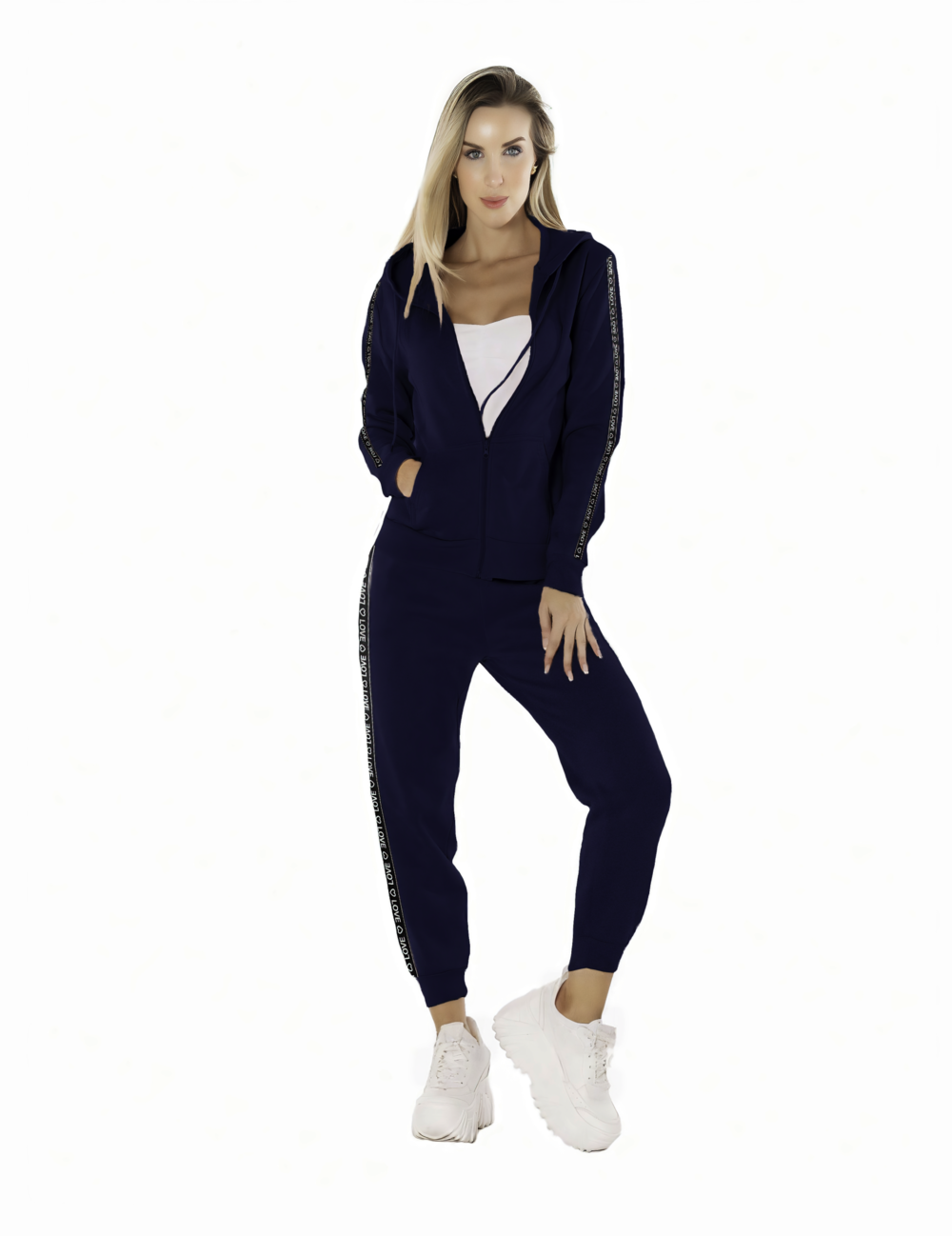 Conjunto Mujer Térmico Pant Y Sudadera Capucha Set De Pants