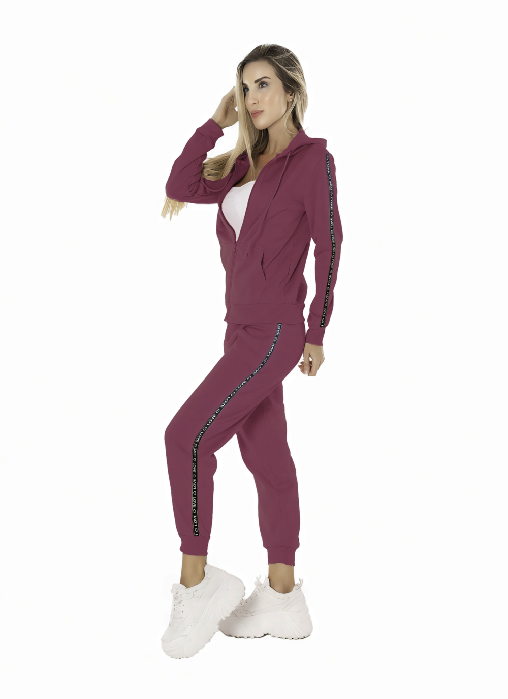 Conjunto Mujer Térmico Pant Y Sudadera Capucha Set De Pants