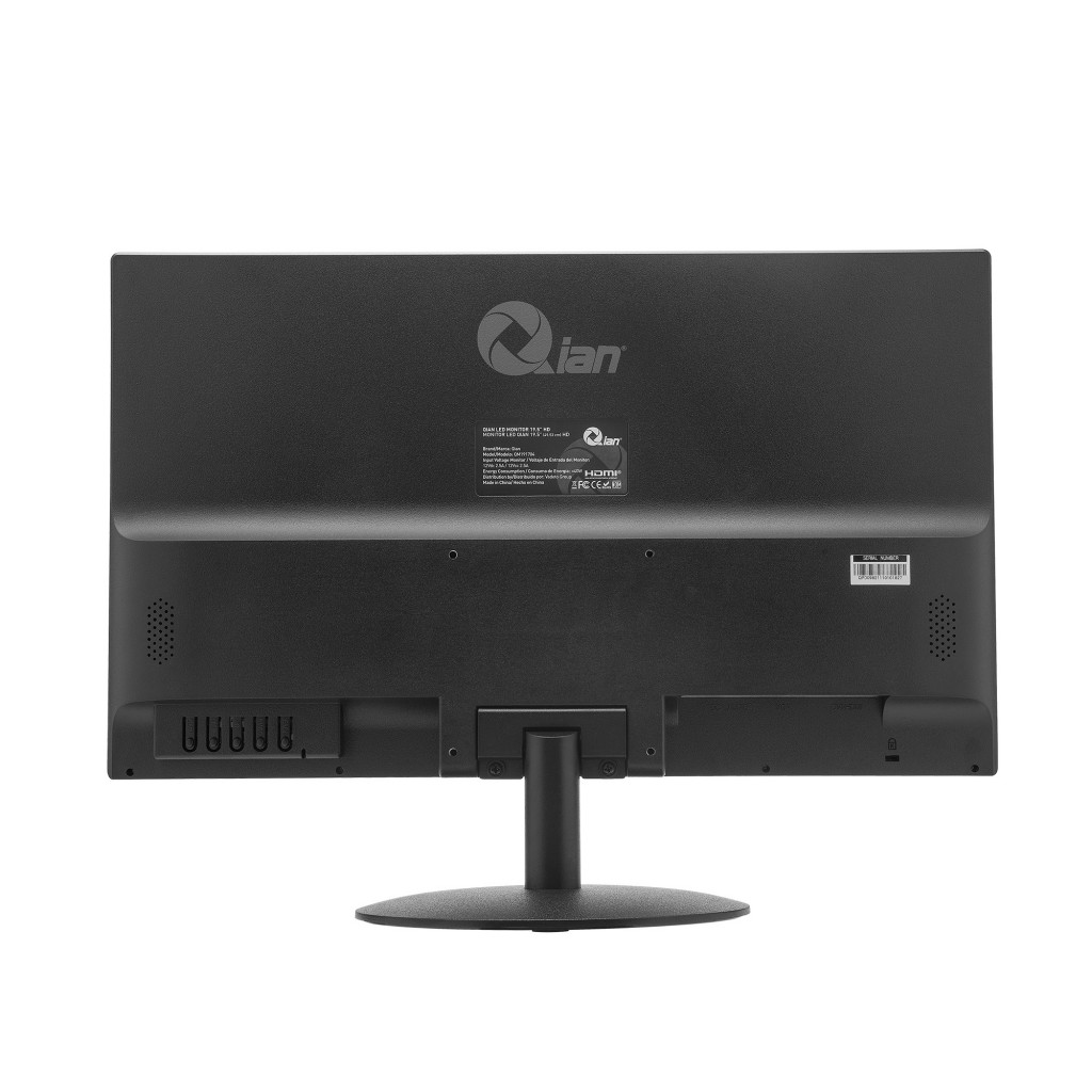 Monitor QIAN Led HD 19.5' HD (1600 x 900) 60Hz 5ms Panel VA, 1000:1, 1xVGA 1xHDMI, 16.7M de Colores
