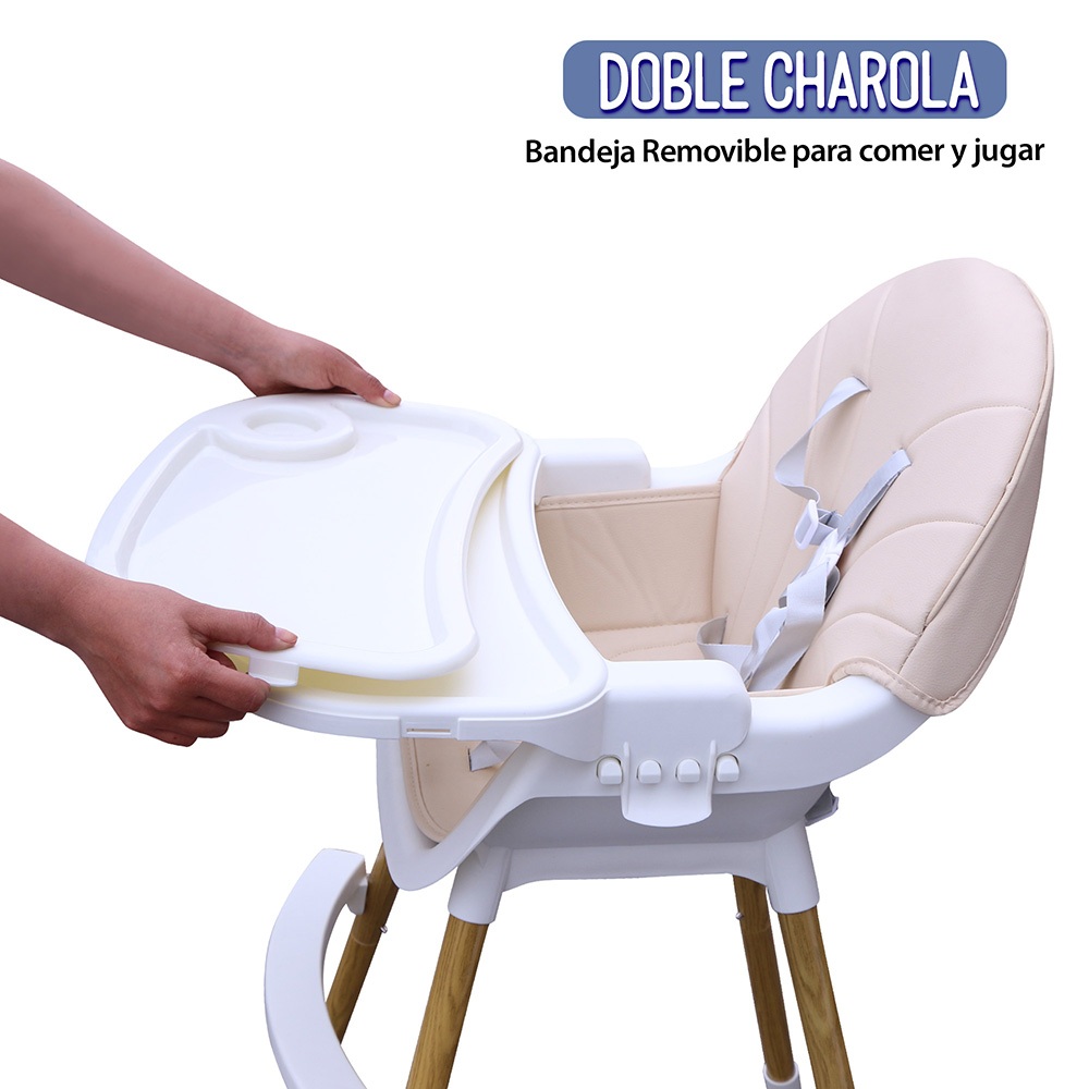 AGBOX Silla Alta Para Bebé Periquera Para Bebé 3 En 1 AG-SILLABEBE01.