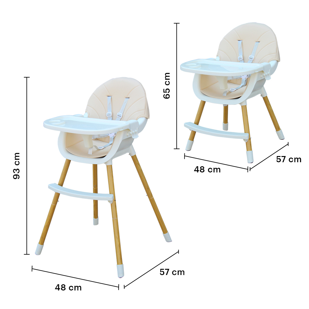 AGBOX Silla Alta Para Bebé Periquera Para Bebé 3 En 1 AG-SILLABEBE01.