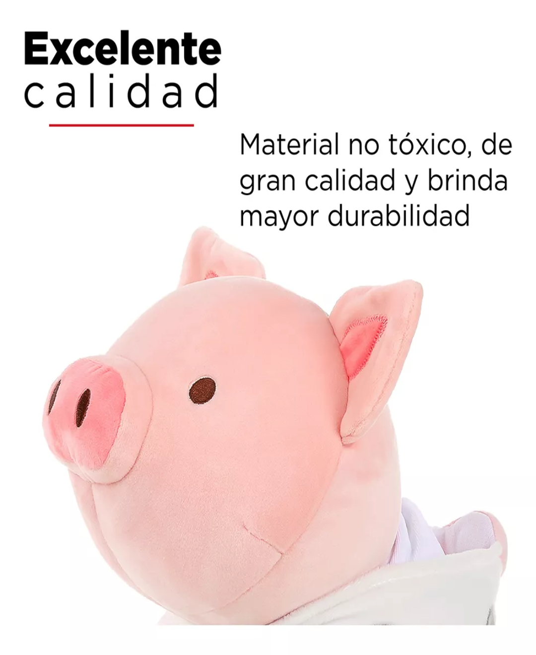 Miniso Peluche Cerdito Sentado Con Capucha De Vaca 27.9x21.2
