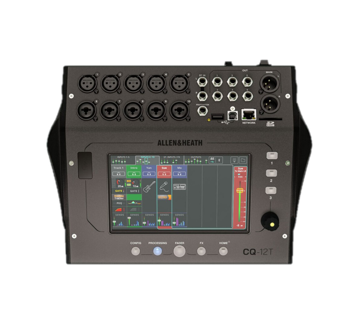 Mezcladora Digital ALLEN & HEATH CQ-12T 12 Ch/8 Salidas .